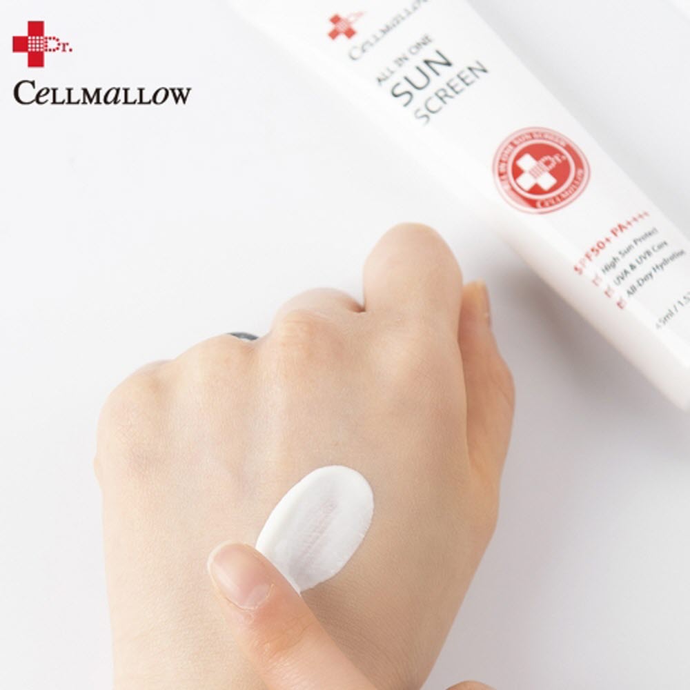 선크림 눈시림없는 피부과 재생 유기자차 수분 썬크림 백탁없는 45ml - 상세 이미지 4