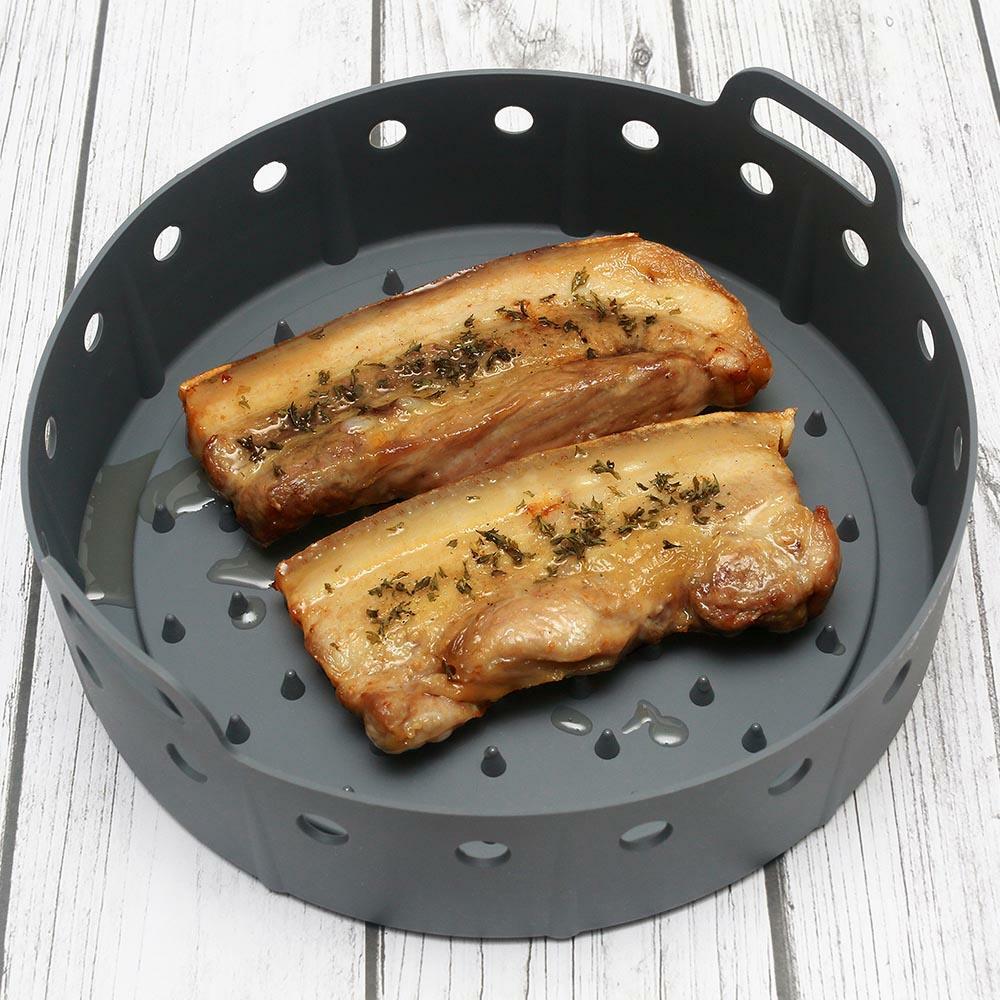 (중형+대형)요리조리팟 실리콘 에어프라이팟 1+1 전자레인지 에어프라이어 용기