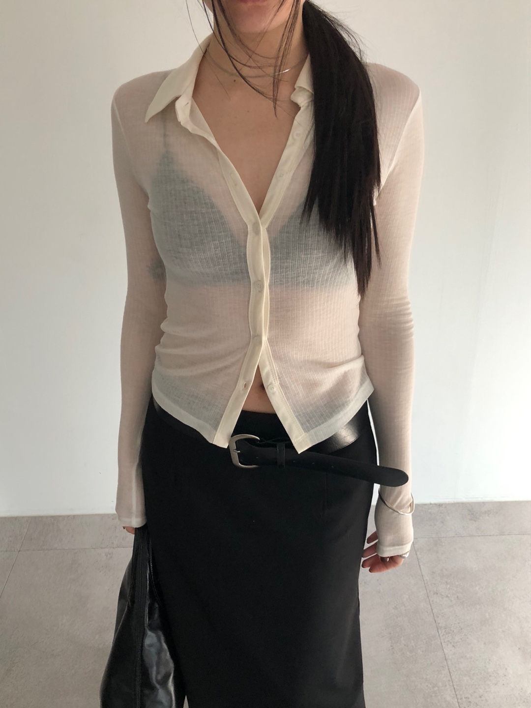 thin snake necklace 심플 스네이크 네크리스 (뱀줄 목걸이) 상세 이미지 12