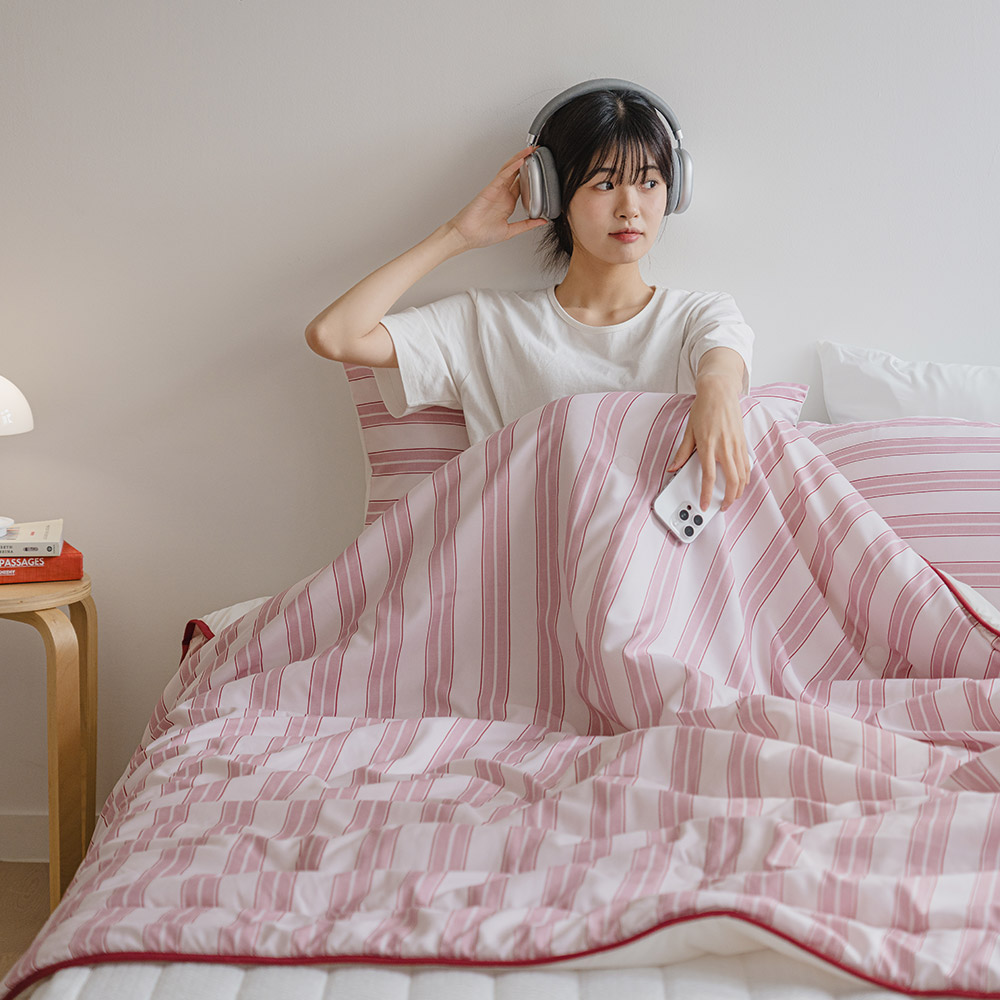 바자르 썸머빌리지 먼지없는 냉감 양면 여름 차렵이불 패드세트 SS