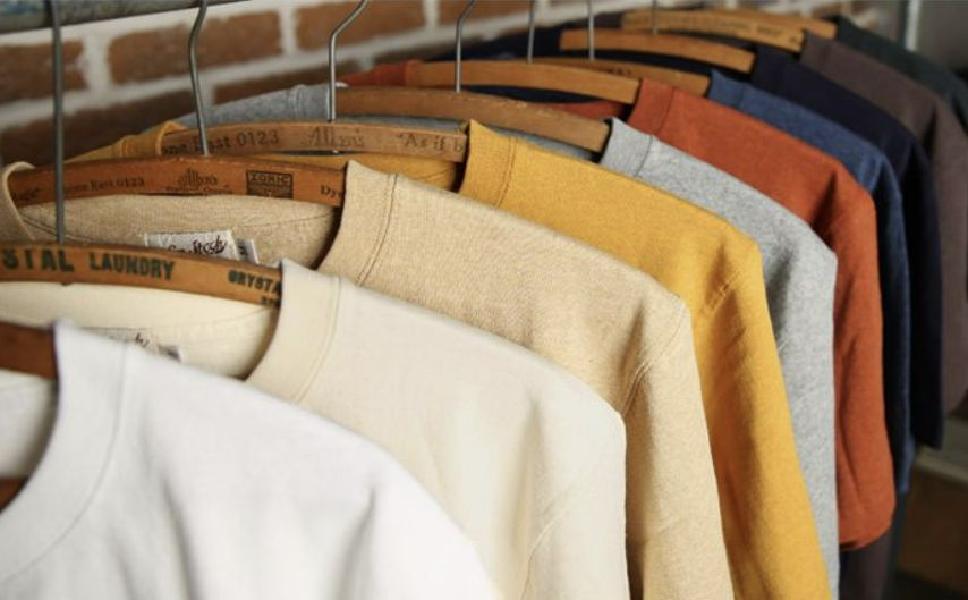 NONSTOCK 논스탁 260g USA Cotton 루프휠 튜블러 반팔티셔츠 아메카지 젖은 베이지 S - 상세 이미지 2