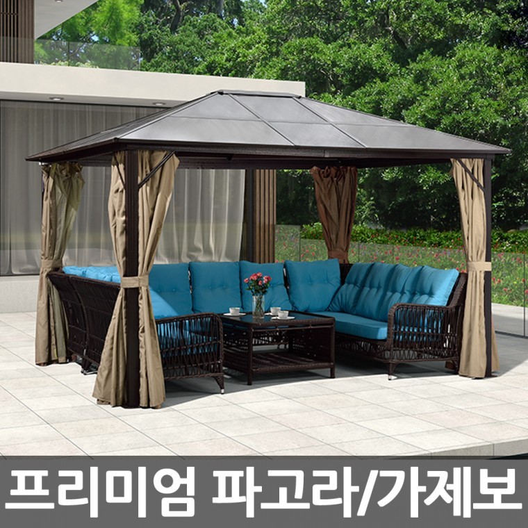 대형 가제보 파고라 캐노피 천막 야외 정자 차양막 텐트 : 샵아이보