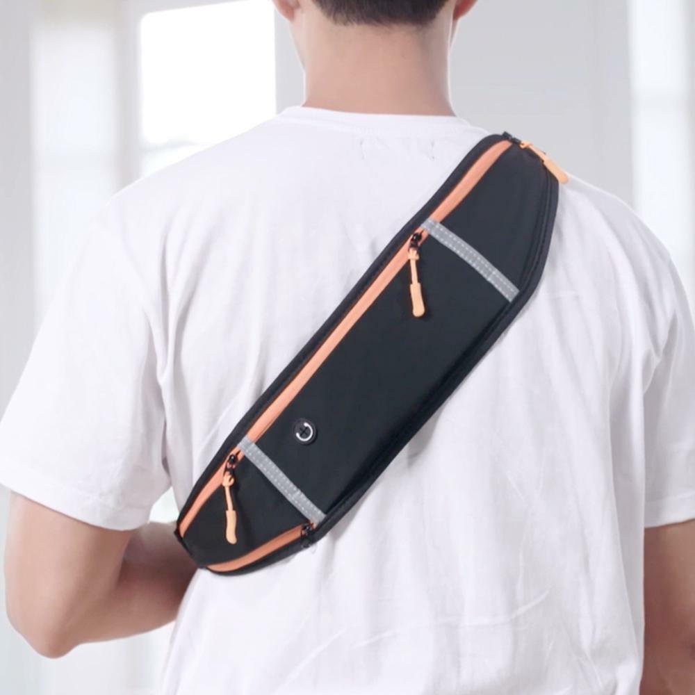 (블랙+블루)카트닉 차고담고 미니 벨트 힙색 매직가방 띠가방 러닝벨트