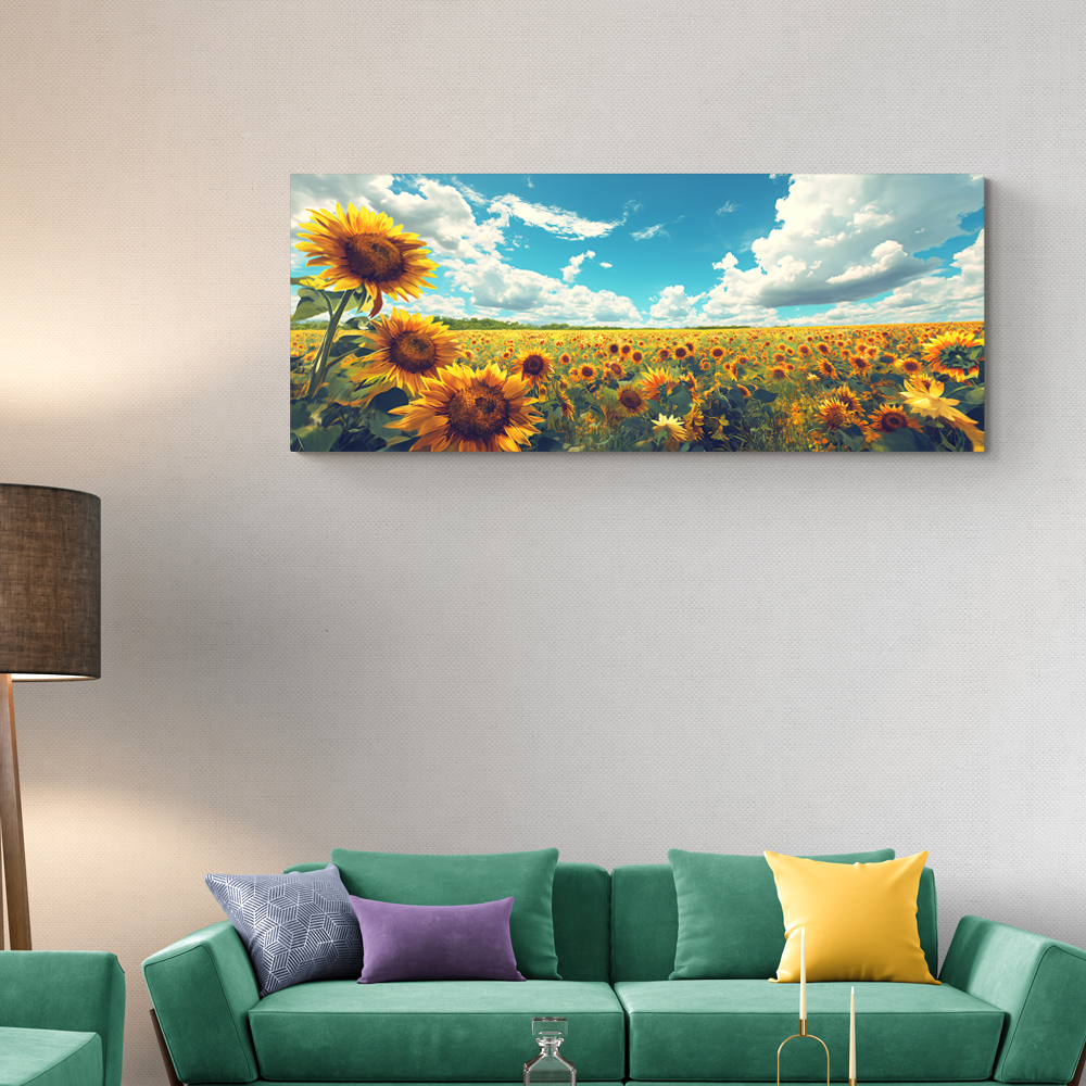 재물해바라기 150x60cm 캔버스액자 - 상세 이미지 3