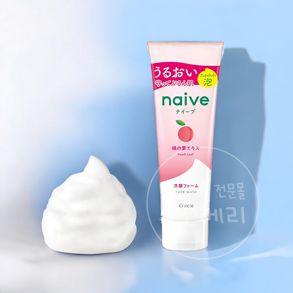 크라시에 나이브 클렌징폼 복숭아 세안제 130g 일본 폼클렌징 - 메인 이미지