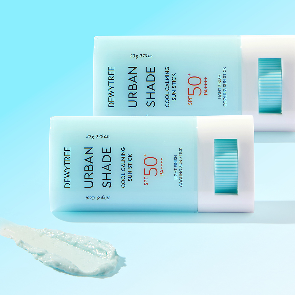[듀이트리] 1+1 어반 쉐이드 쿨 카밍 선스틱 20g 백탁없는 시원함 스틱썬크림 SPF50+PA++++