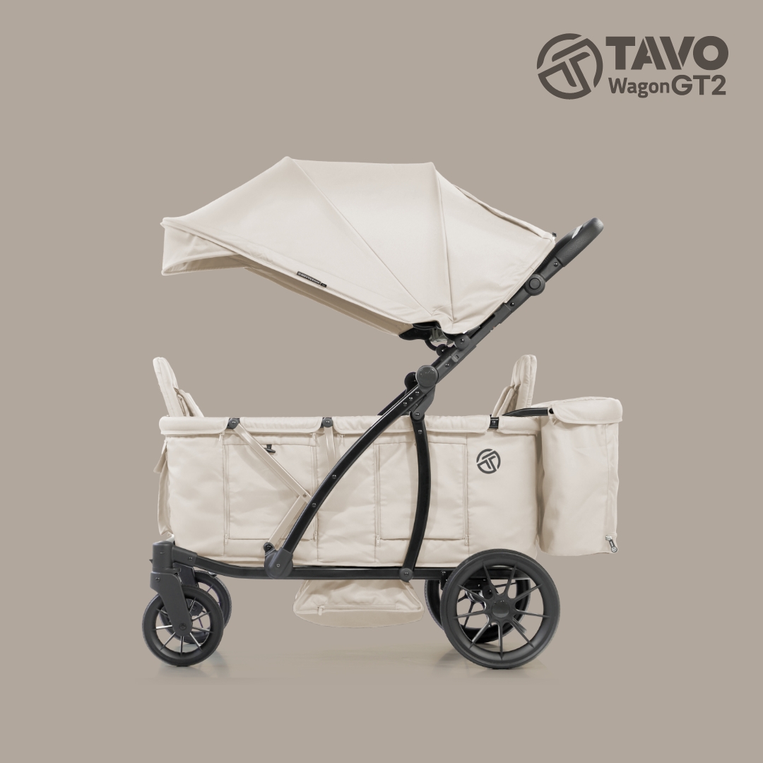 [누비앤타보] TAVO 웨건GT2 유모차형 디럭스급 등하원용 유아웨건 GT2 베이지+사은품세트