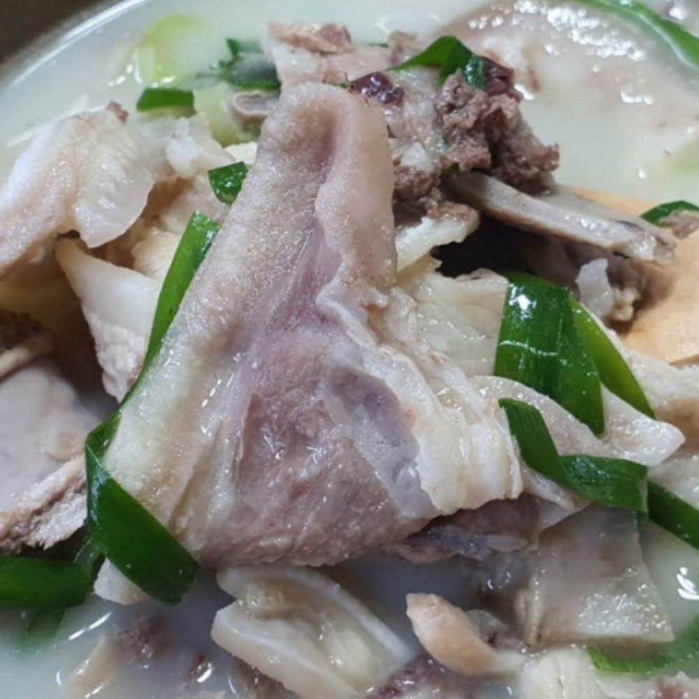 돼지 머리 머릿 고기 수육 삶은 국밥용 순대국 재료 슬라이스 1kg - 상세 이미지 2