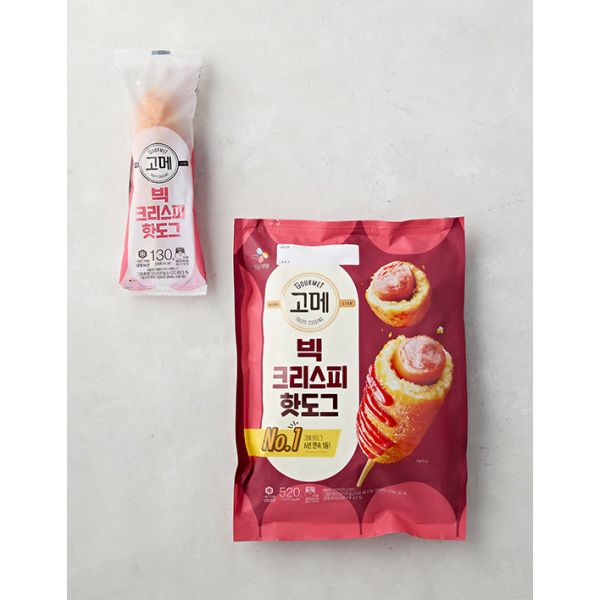 빠른배송 [고메] 빅크리스피 핫도그 520g130gX4개입 452423 : 현생마켓2