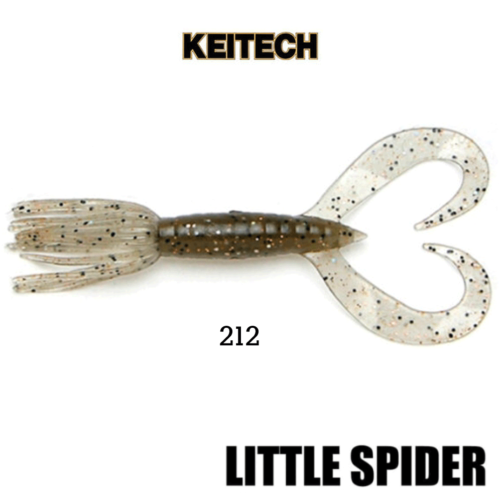 배스루어 케이텍 리틀스파이더 배스 루어 쉐드 소프트베이트 웜 212, 5cm(2인치) - 메인 이미지