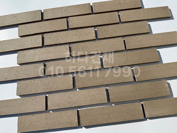 점토타일 전돌 SG베이지그레이 240x60x12T│파벽돌│하다건재