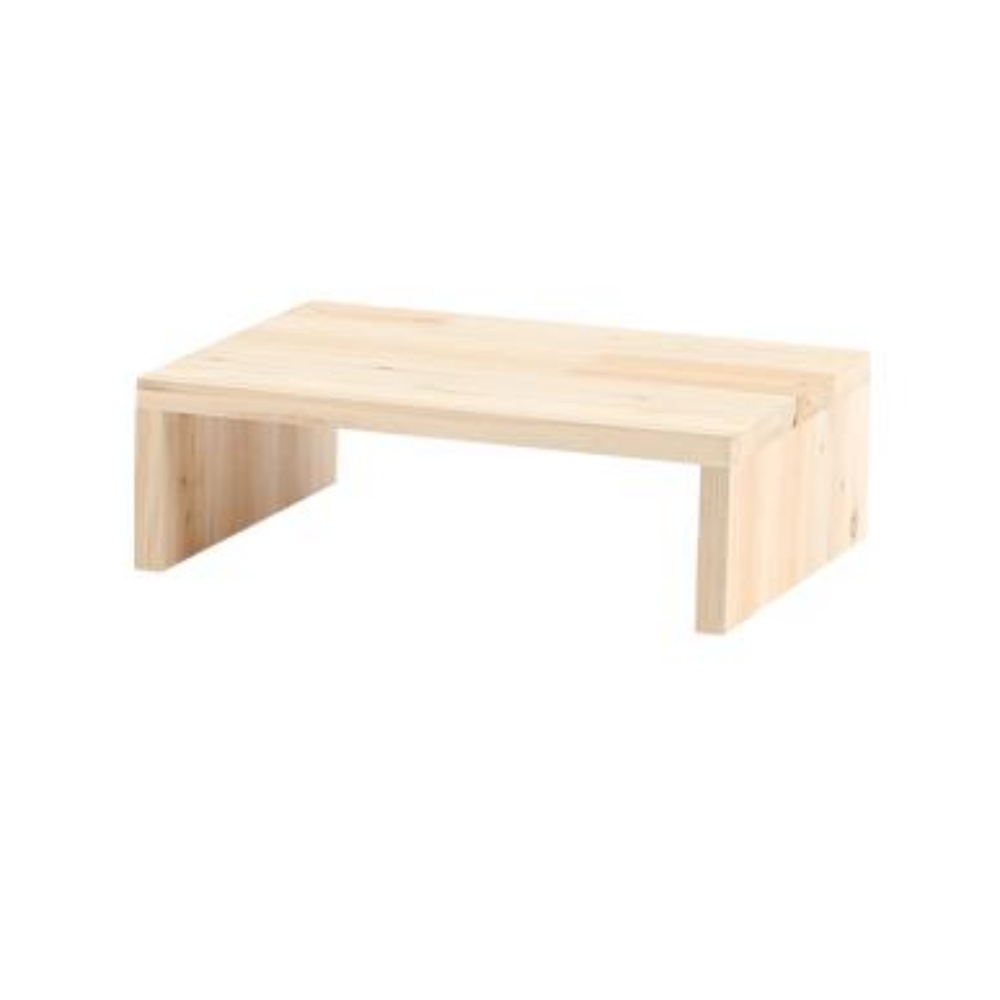 모니터받침대100mm 받침 낮은 받침대 원목 선반 이미지 6