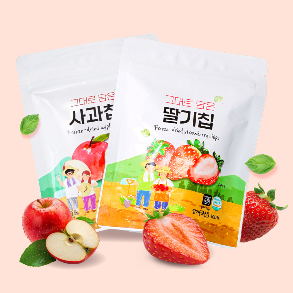 그대로담은 동결건조 딸기 17g x 4개