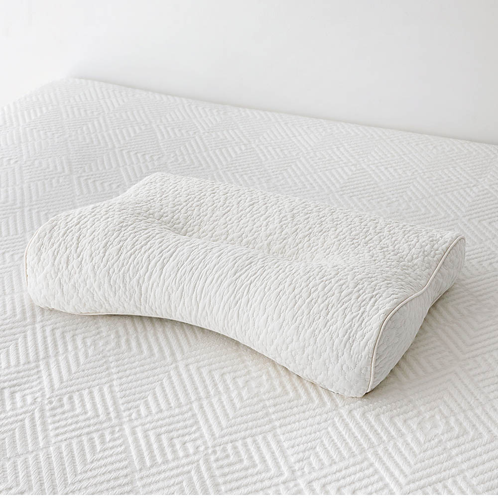 메밀베개 시원한베개 경추 목베개 편백나무 낮은 입체형-아이보리, 31x52cm