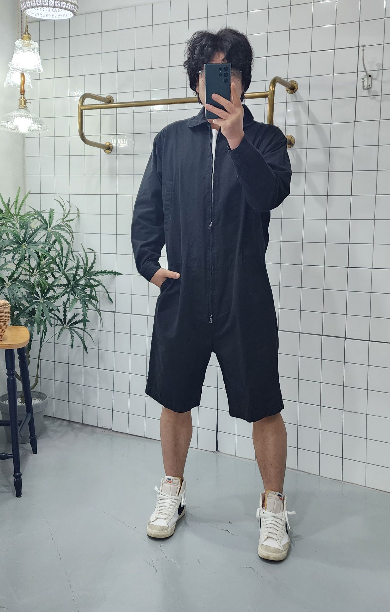 정글 하프 반바지 남자 여자 점프수트 - 상세 이미지 2