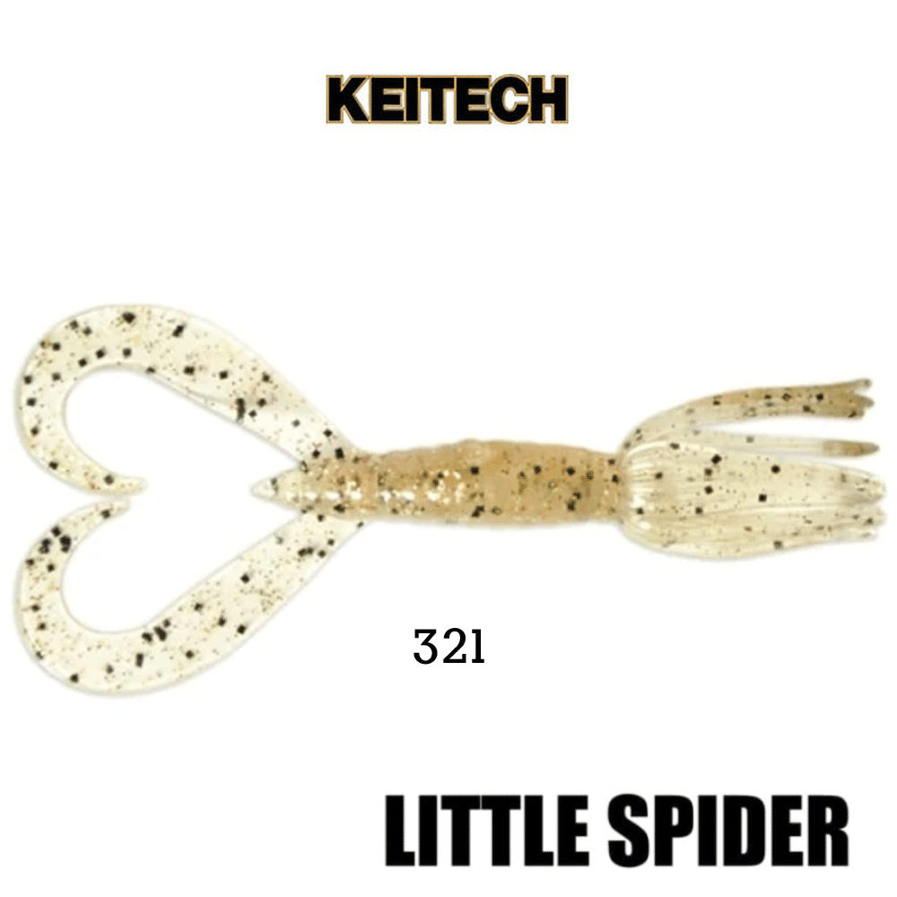 배스루어 케이텍 리틀스파이더 배스 루어 쉐드 소프트베이트 웜 321, 7.6cm(3인치) - 상품 이미지