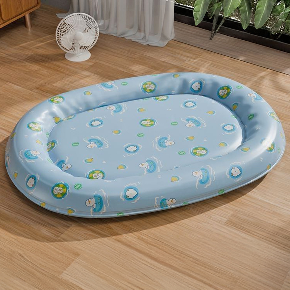 개과천선 쿨노우 원형 애견 강아지 쿠션 쿨매트 방석 침대 쿨링매트 냉감패드 쿨패드 여름방석