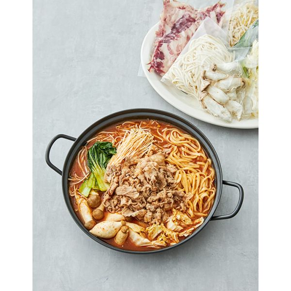 빠른배송 [프레시지] 얼큰 소고기 샤브샤브 & 칼국수 454156 : 현생마켓2
