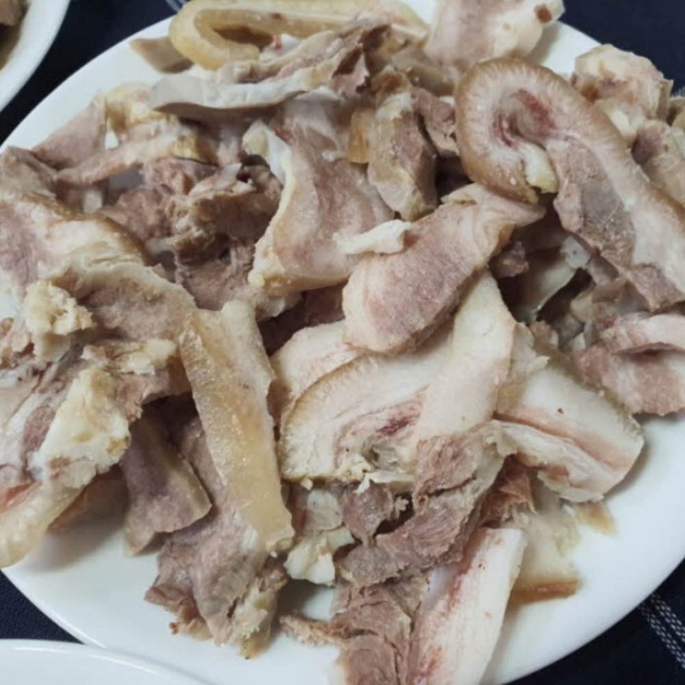 돼지 머리 머릿 고기 수육 삶은 국밥용 순대국 재료 슬라이스 1kg - 상세 이미지 3