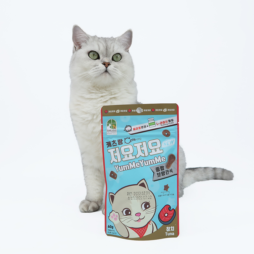캐츠랑 저요저요 고양이 간식 이빨과자 참치, 60g, 1개