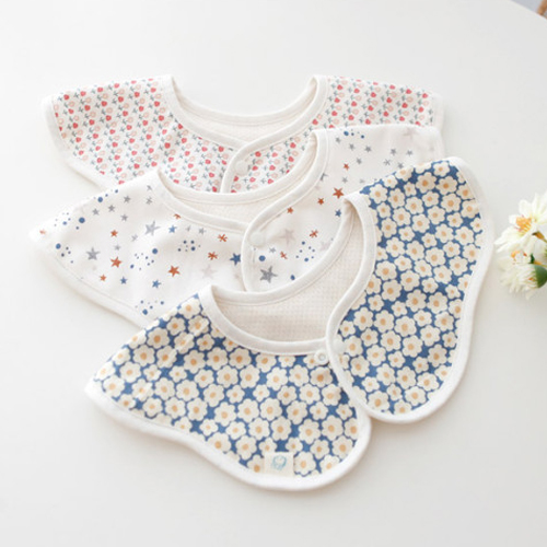 유아 아기 턱받이 신생아 오가닉 롤링 턱받이