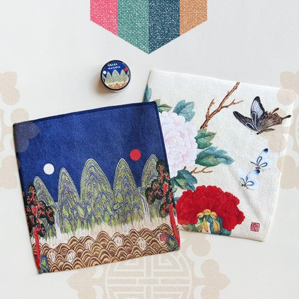 한국 전통 굿즈 선물 일월오봉도 마스킹테이프 화접도 핸드타올 기념품 외국인 은사님 부모님