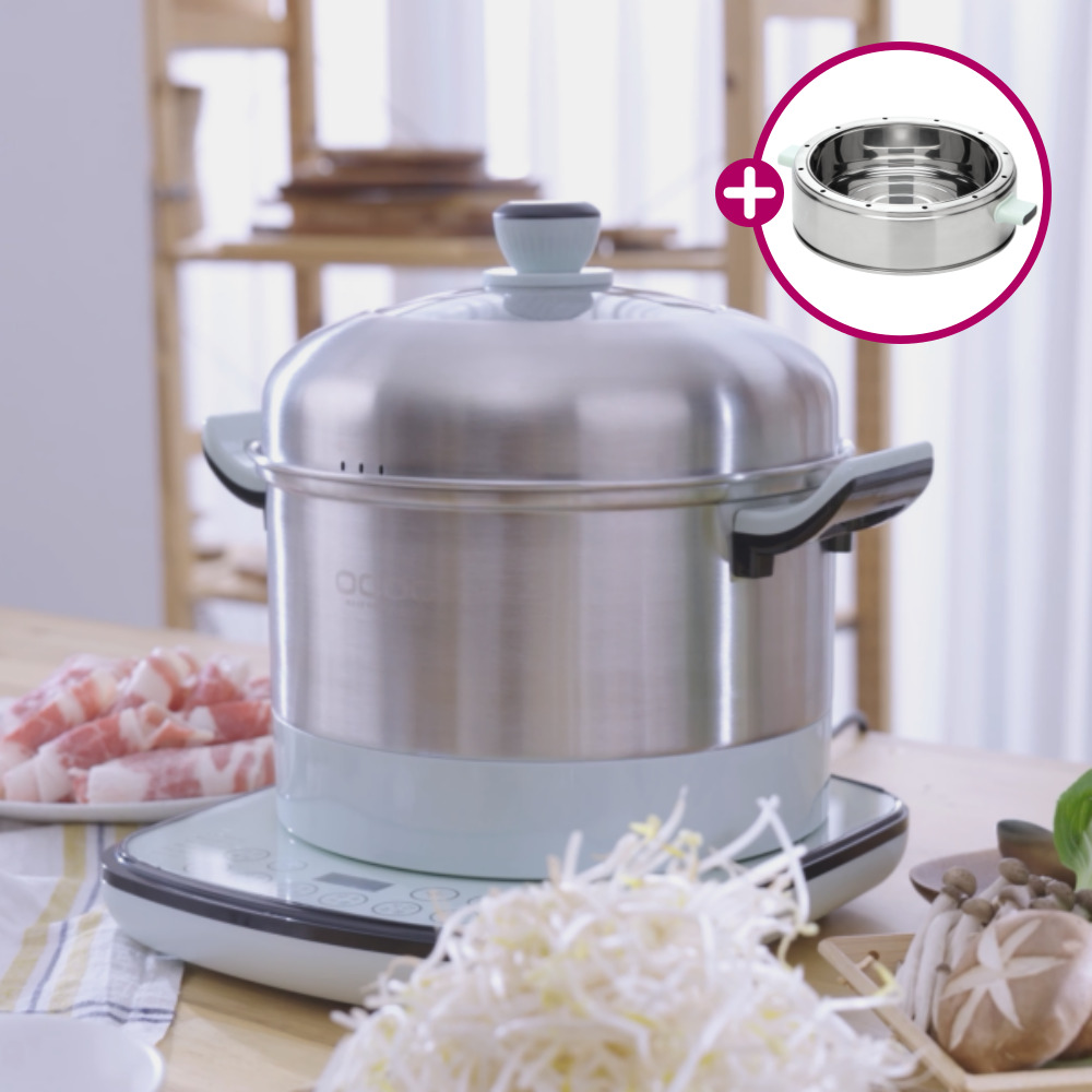 [홈쇼핑 히트 상품] 오쿠 멀티 쿠커 앤 찜기 전기 냄비 5리터 OCC-HP500