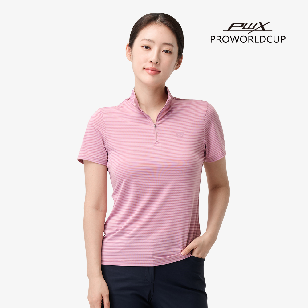 여성 반팔 집업티 S225-3223-25 - 상세 이미지 2