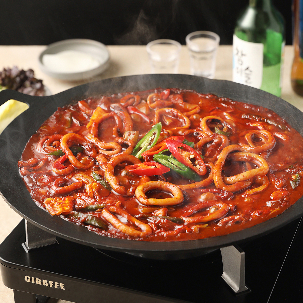 [푸딩팩토리] 오징어볶음 340g 손질오징어와 소스로 구성된 원팩메뉴 (면세) - 상세 이미지 2