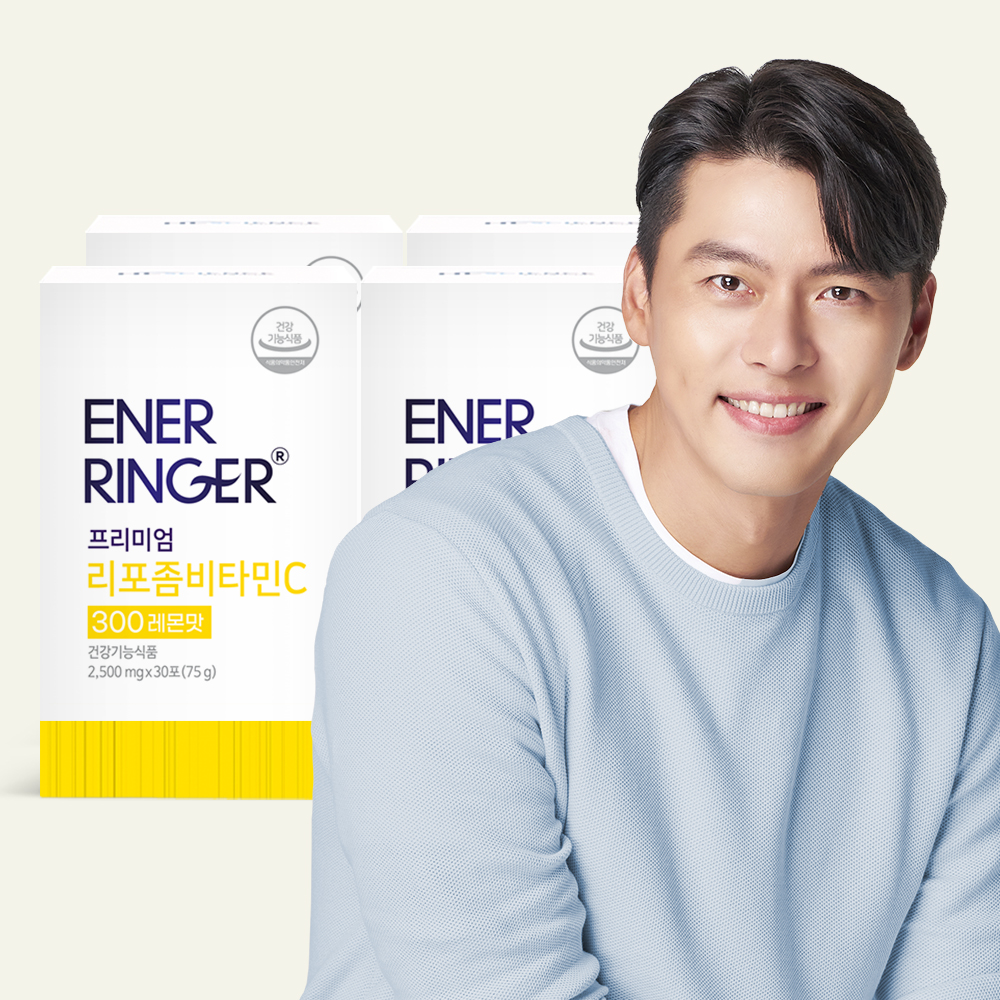 에너링거 프리미엄 리포좀 비타민C 300 레몬맛 30포, 4개 - 상품 이미지