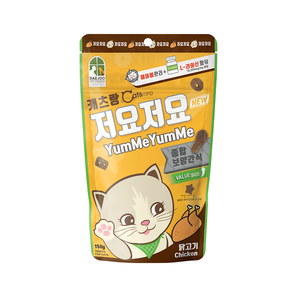 캐츠랑 저요저요 고양이 간식 이빨과자 닭고기, 150g, 1개 - 상세 이미지 3