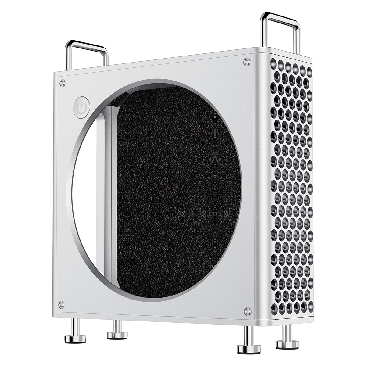 울란지 QT01 맥미니 호환 알루미늄 감성 케이스 랩탑 액세서리 맥프로 디자인 케이지