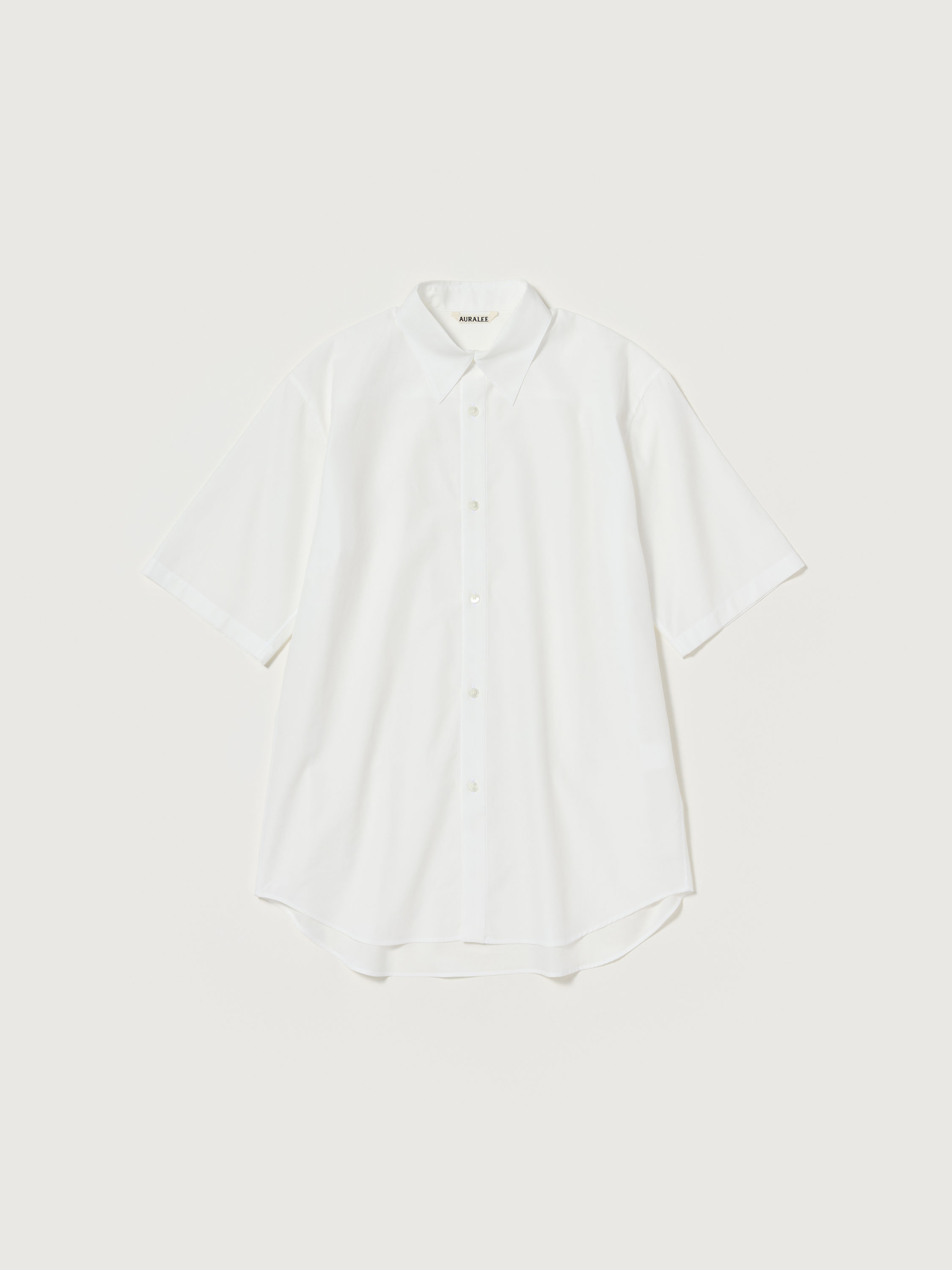 오라리 우먼즈 셔츠 WASHED FINX TWILL HALF SLEEVED SHIRT 25SS - 상세 이미지 2