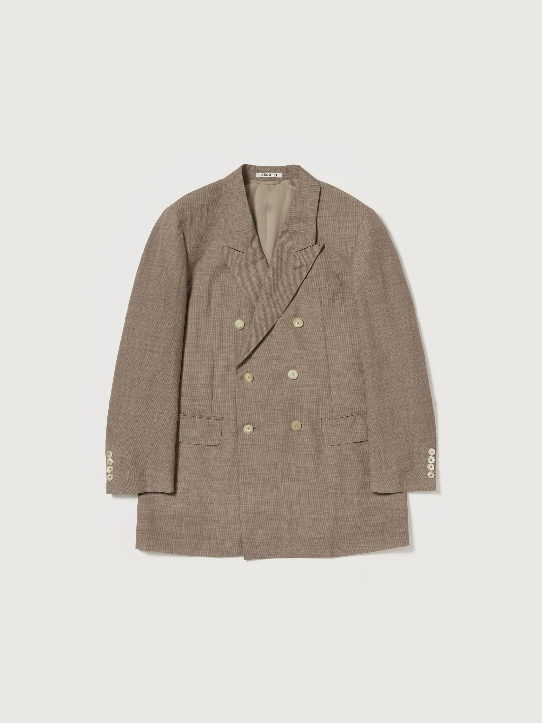 오라리 우먼즈 자켓 TROPICAL WOOL KID MOHAIR DOUBLE BREASTED JACKET 25SS - 상세 이미지 2