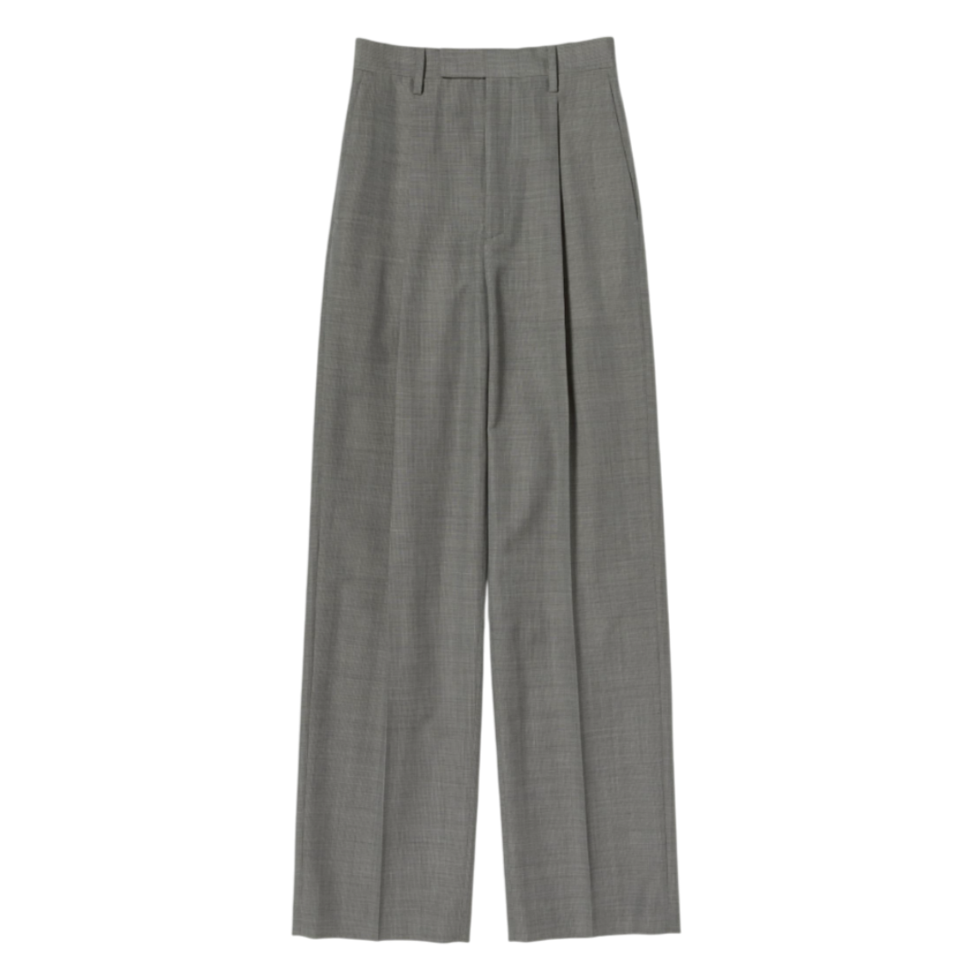 오라리 우먼즈 바지 TROPICAL WOOL KID MOHAIR ONE-TUCK SLACKS 25SS - 상품 이미지