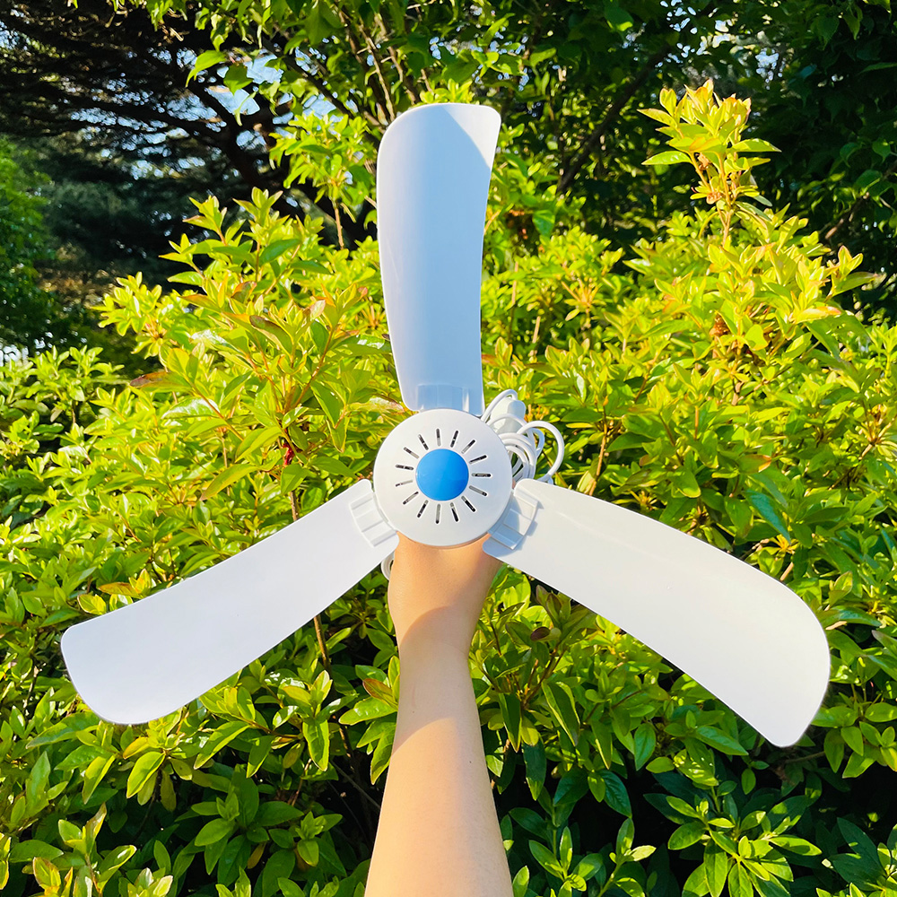 애니클리어 천장실링팬 선풍기 USB 팬 타프팬 캠핑용 가정용 간편휴대 전용파우치 PDB-FAN10