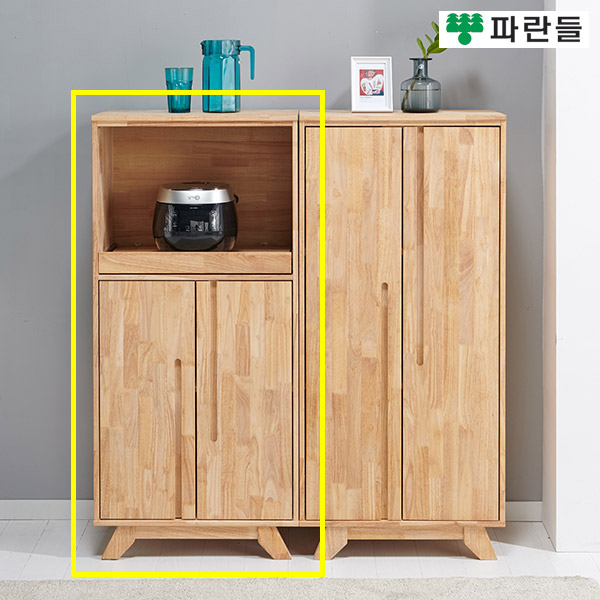 파란들가구 고무나무원목 1200 전자렌지대 주방렌지대 - 상품 이미지