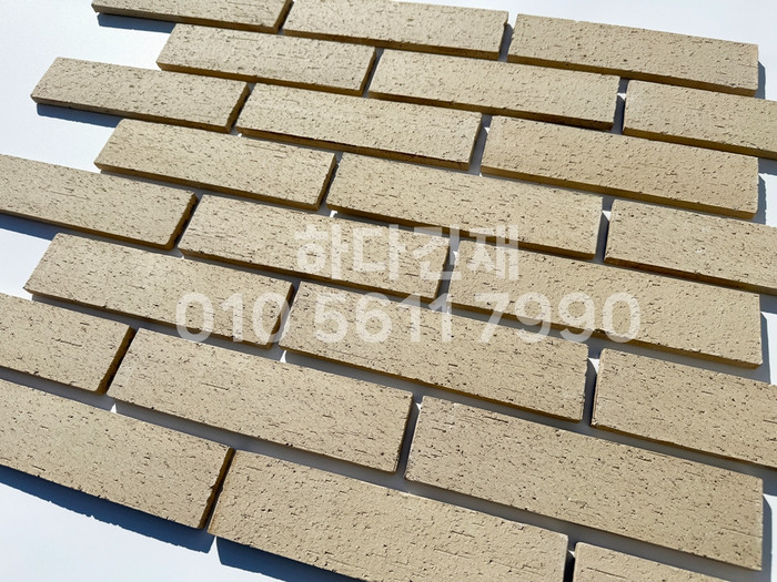 점토타일 전돌 SW아이보리 240x60x12T│파벽돌 인테리어 타일│하다건재