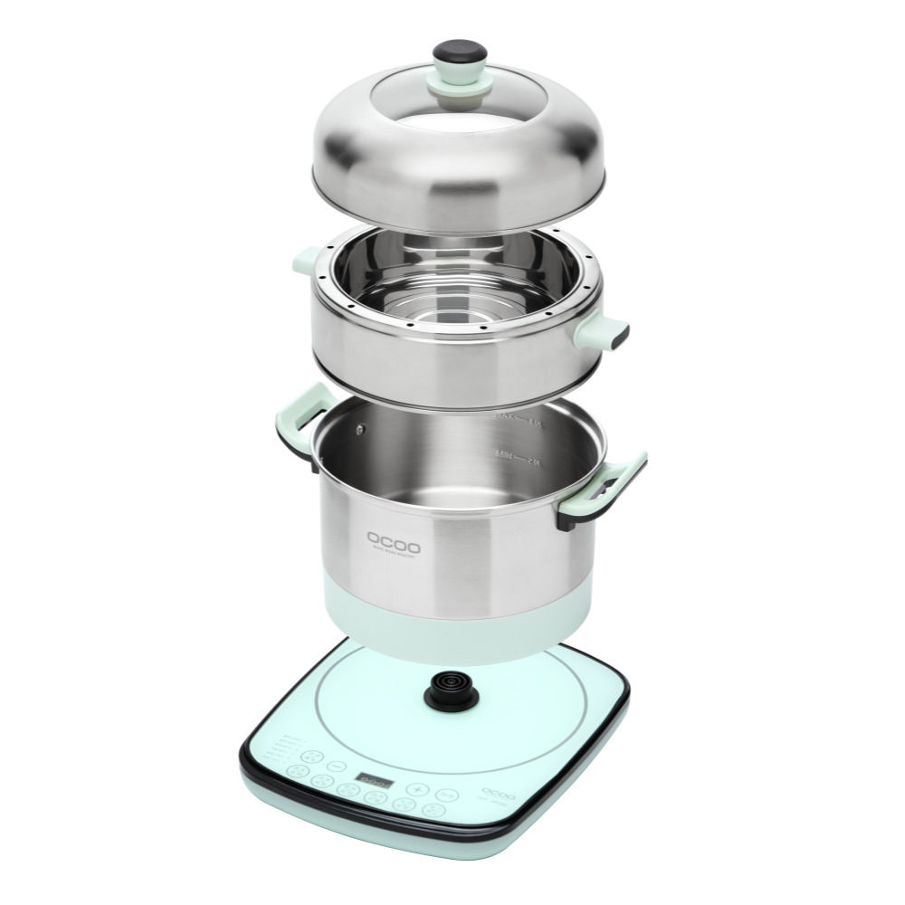 [홈쇼핑 히트 상품] 오쿠 멀티 쿠커 앤 찜기 전기 냄비 5리터 OCC-HP500