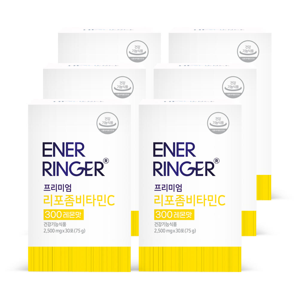 에너링거 프리미엄 리포좀 비타민C 300 레몬맛 30포, 6개 - 상세 이미지 2