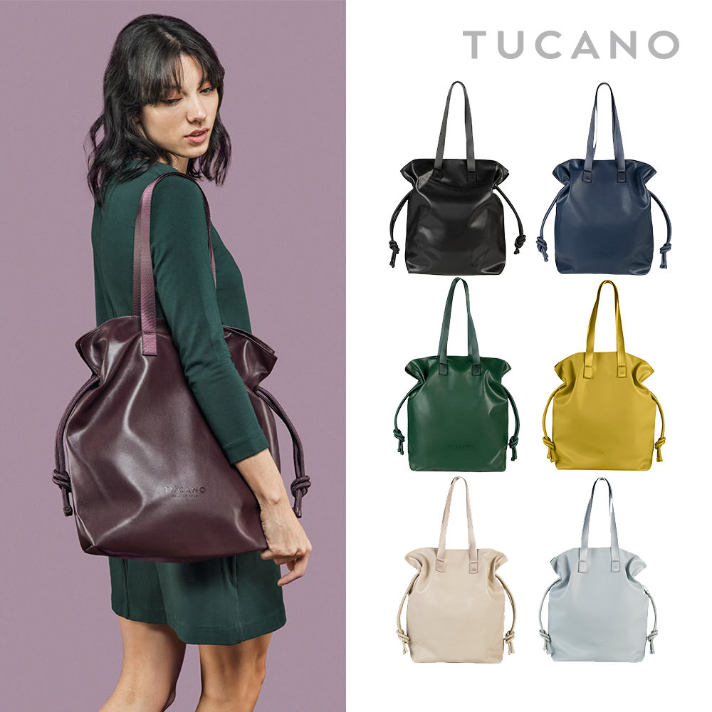 [투카노] NINA 쇼퍼백 여성 업사이클링 가죽 스타일 보부상 숄더백 직장인 데일리 가방