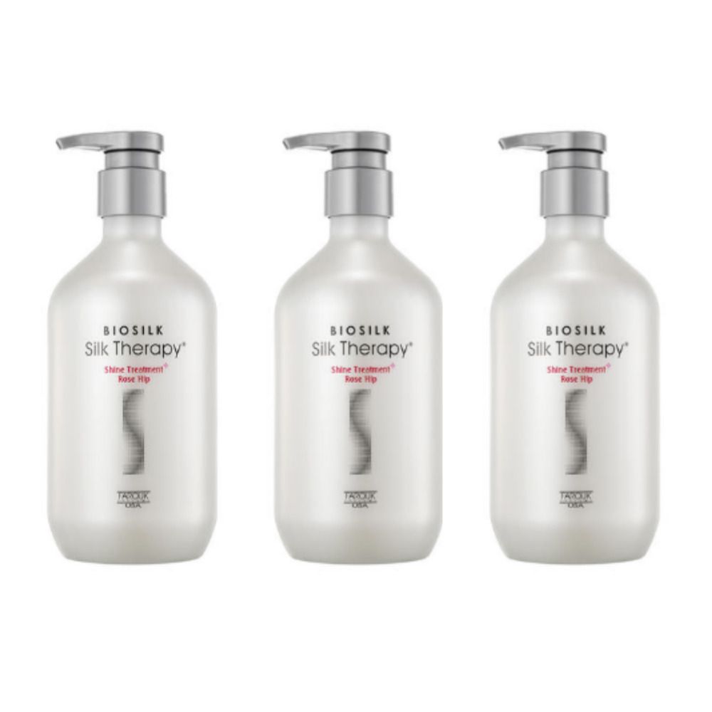 실크테라피 샤인 트리트먼트 플러스 로즈힙 500ml x3개 : 어썸그릿
