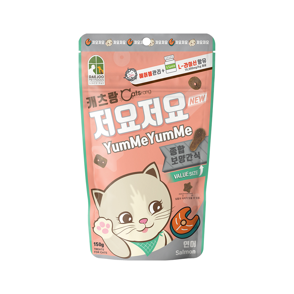 캐츠랑 저요저요 고양이 간식 이빨과자 연어, 150g, 1개 - 상세 이미지 3