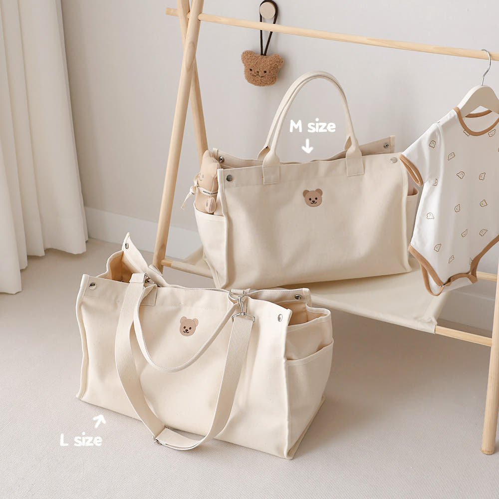 쉐베베 국민 기저귀가방 사각 숄더백 자수 쇼퍼백