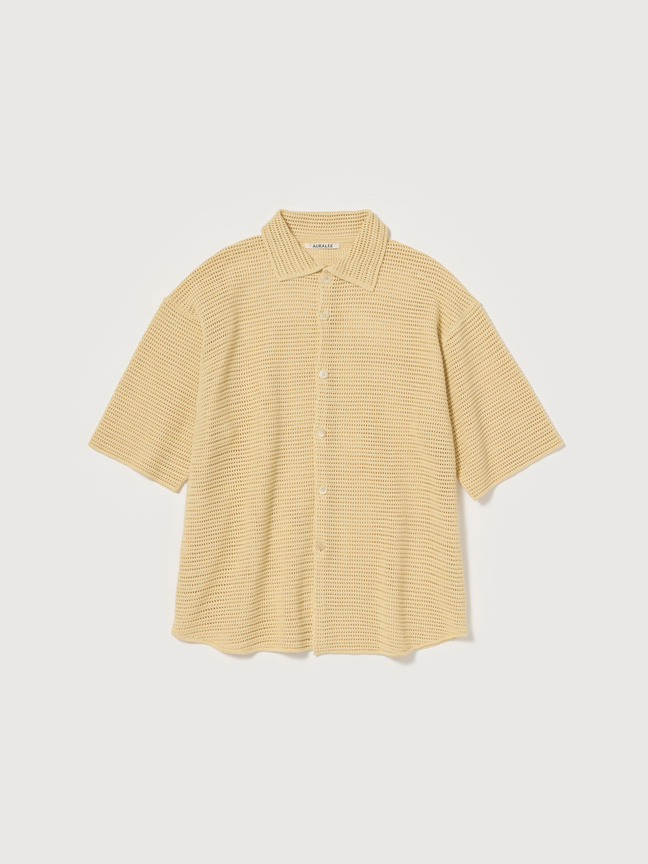 오라리 셔츠 COTTON MESH KNIT HALF SLEEVED SHIRT 25SS - 상세 이미지 2