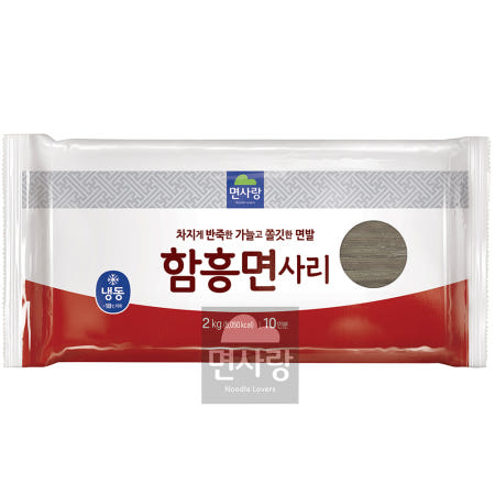 면사랑 함흥 평양 칡 냉면 막국수 사리 10인분 업소용 대용량 함흥냉면, 2kg, 1개