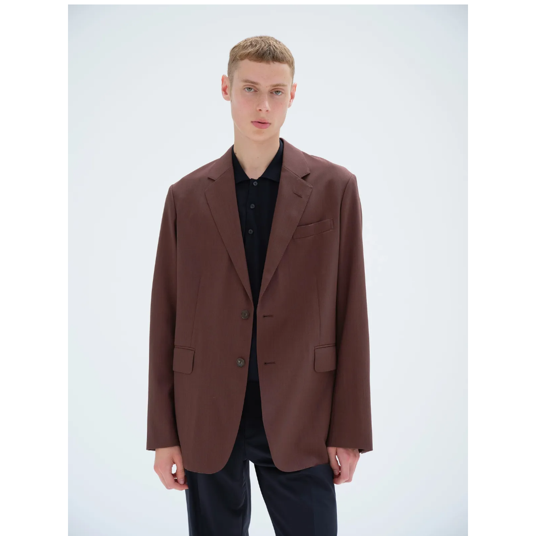 오라리 AURALEE 울 키드 모헤어 HOP SACK JACKET A25SJ01MH - 상세 이미지 2