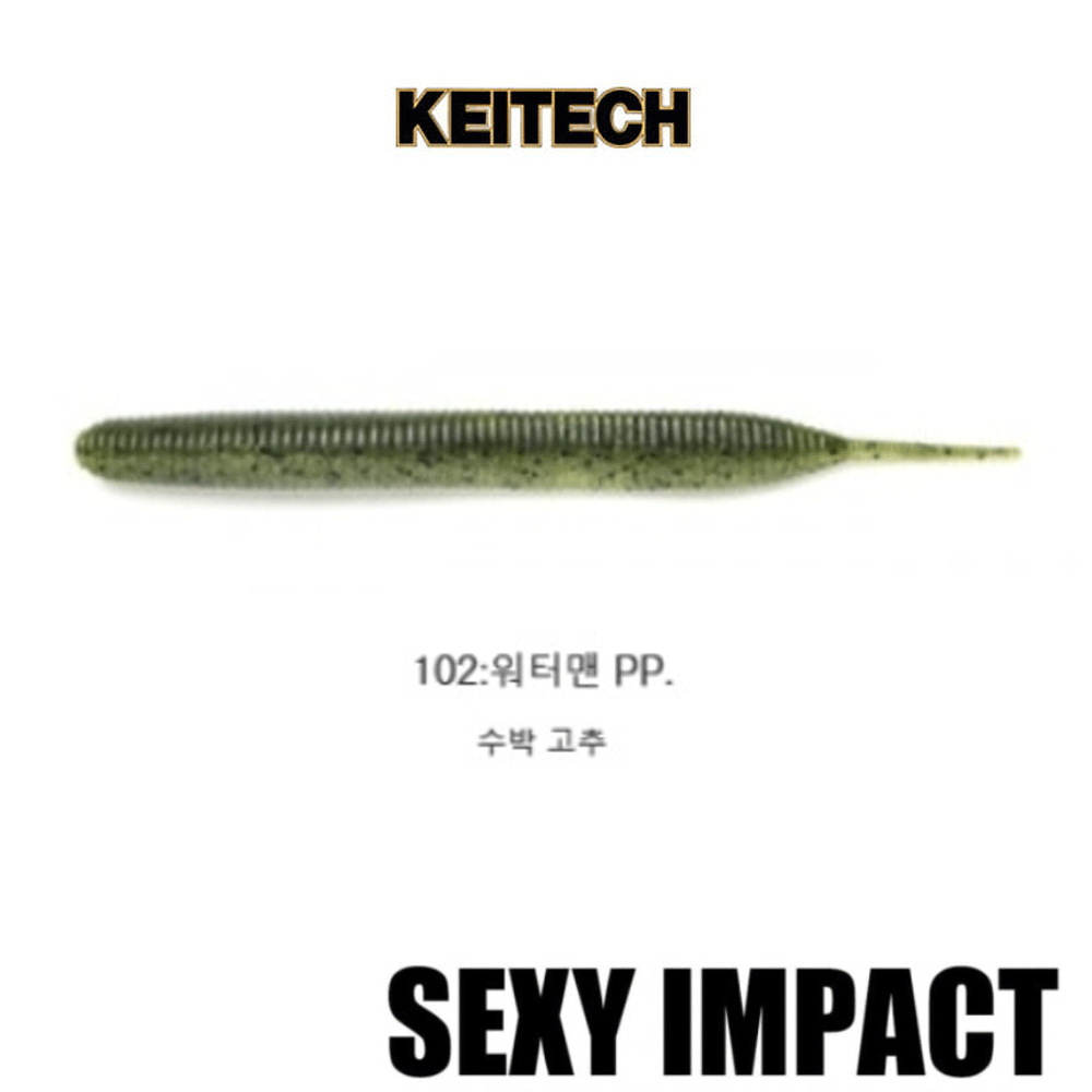 배스루어 배스루어 케이텍 섹시임펙트 배스 루어 쉐드 소프트베이트 웜 102, 7cm - 메인 이미지