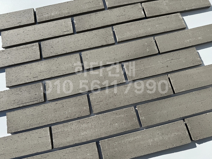 점토타일 전돌 SD그레이 240x60x12T│파벽돌 벽돌타일│하다건재