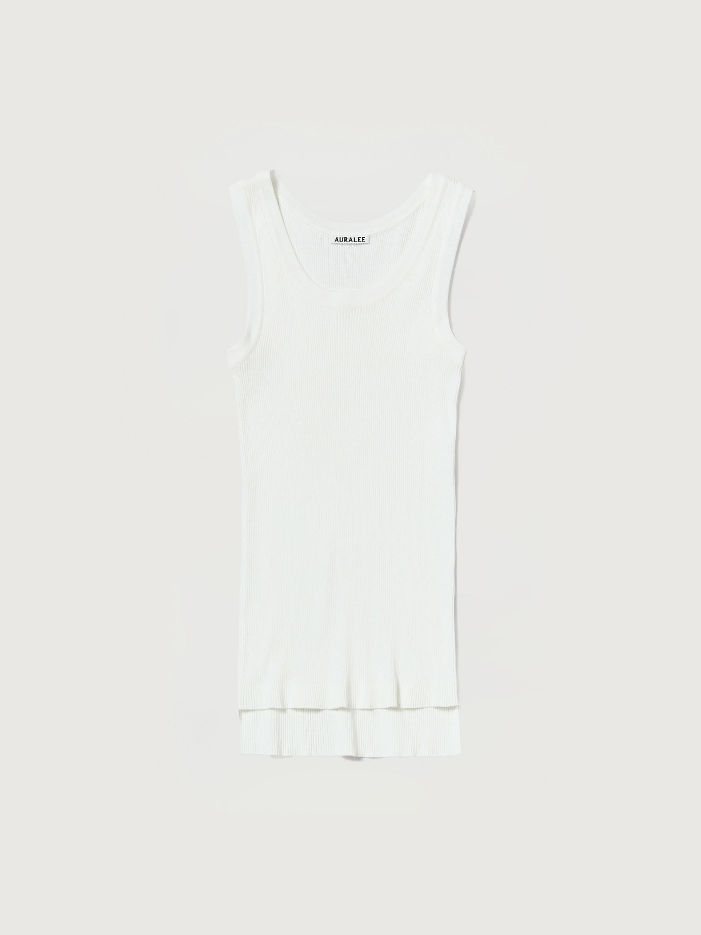 오라리 우먼즈 니트 GIZA HIGH GAUGE RIB KNIT TANK 25SS - 상세 이미지 2